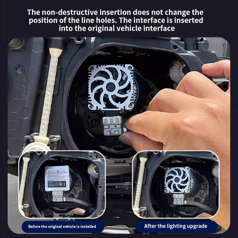 Kecerahan OEM 35W 10000LM 6000K Bohlam Lampu Depan LED Putih Dingin 1:1 D1S Bohlam HID Ukuran Bohlam Pengganti Xenon