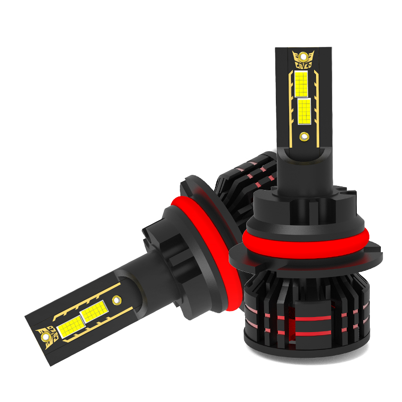 Lampu Depan LED Otomatis Universal Kustom 56W 12V Bohlam Lampu Depan LED Mobil Super Terang 9007