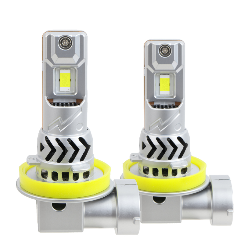 Bohlam Lampu Depan Otomatis Plug And Play Ukuran 1:1 Semua Dalam Satu dengan Kipas CANBUS 12V H7 H11 9005 9006 Pengganti Bohlam LED Mobil