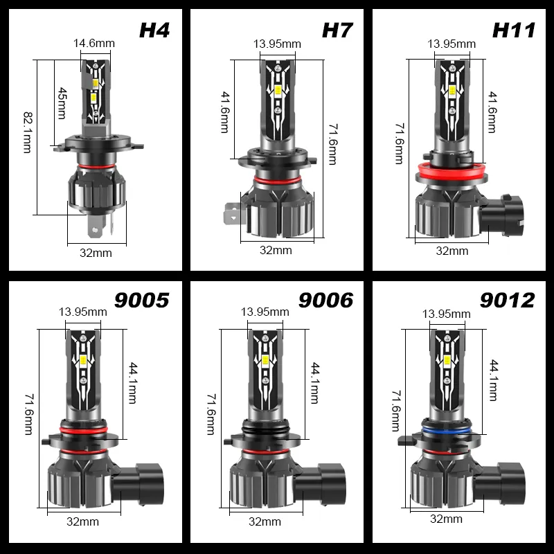 2023 Grosir High Power LED Headlight Bulb R11