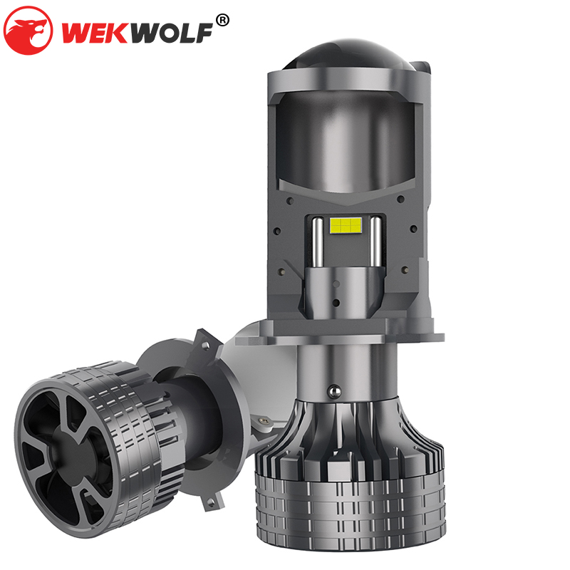  Seri T90S | 12V High/Low Balok Mini HD Bi-LED Projector Lensa LED Headlight Bohl