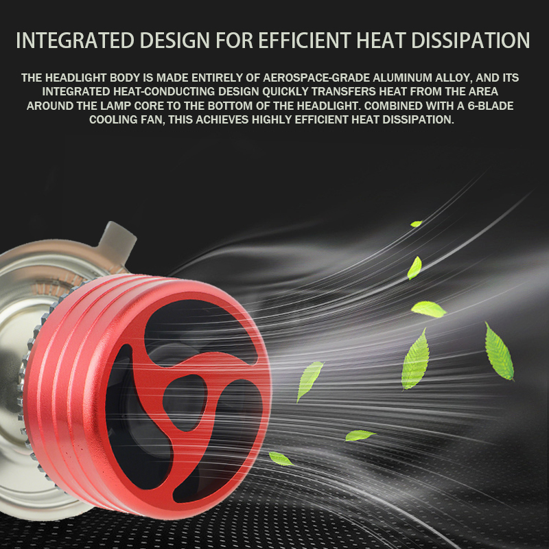 Penjualan Langsung Pabrik 140W Tabung Tembaga Ganda 6000K Bohlam Lampu Depan Mobil LED Putih Murni.