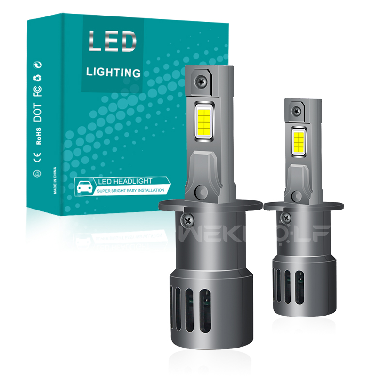 All-in-One Ukuran Mini Plug and Play 48W 4800LM 12V Linear Driver Mobil Lampu Depan LED Lampu dengan Kipas Angin 